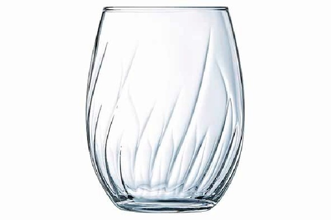 CRISTAL D'ARQUES VERRE SWIRLY GOBELET FH 36CL