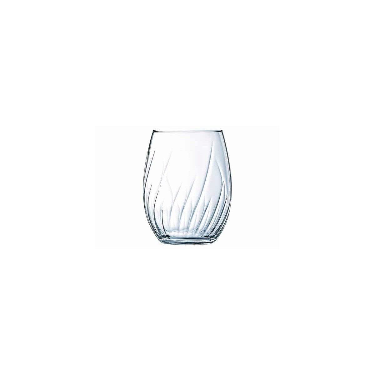CRISTAL D'ARQUES VERRE SWIRLY GOBELET FH 36CL