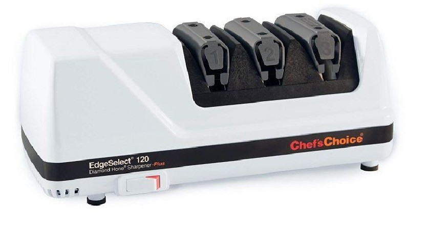 CHEF'S CHOICE 120 EDGE SELECT AIGUISEUR COUTEAUX LISSES/DENTÉS ELECTRIQUE BLANC