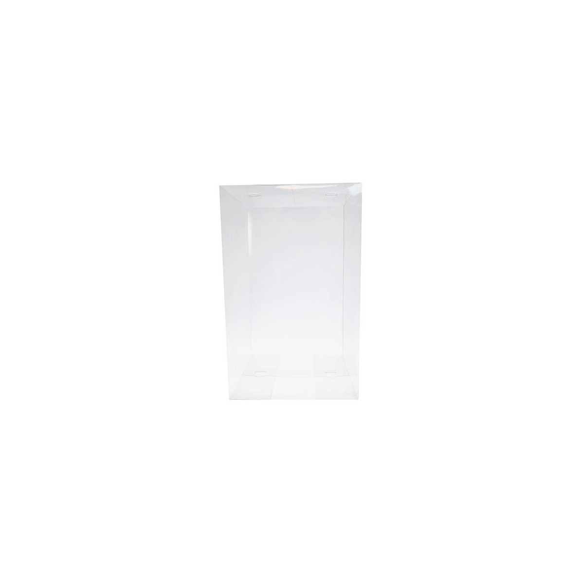 BOITE PLIANTE TRANSPARENTE 250X250/400MM + FOND OR