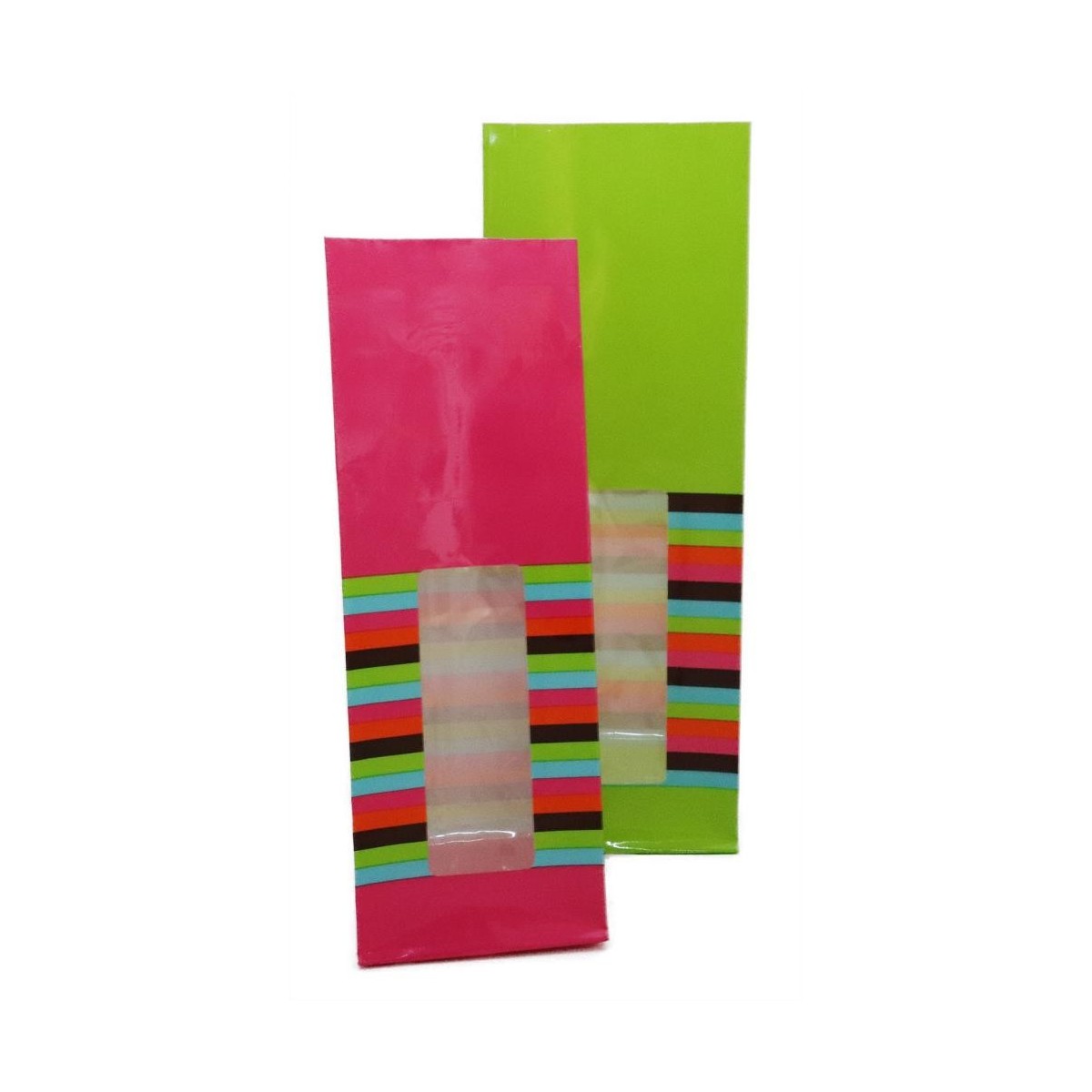 SACHET COLOR FUCHSIA LIGNE 8X5CMH/24CM BOITE DE 50 SACHETS