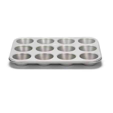 PATISSE SILVER-TOP MUFFIN TRAY 12 IMPRESSIONS