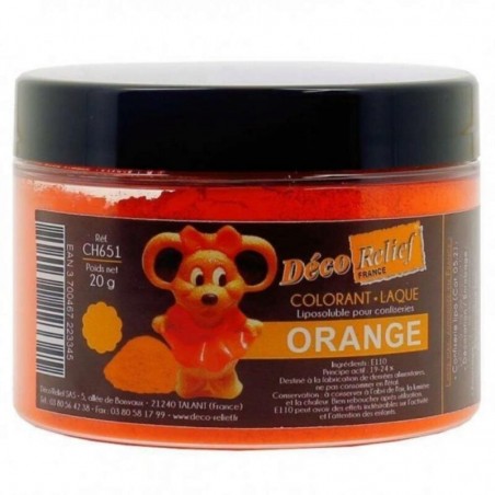 POWDERED COLORANT FOR CHOCOLATE ORANGE 20GR