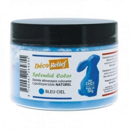 COLORANT NATUREL LIPODISPERSIBLE BLEU CIEL 50GR