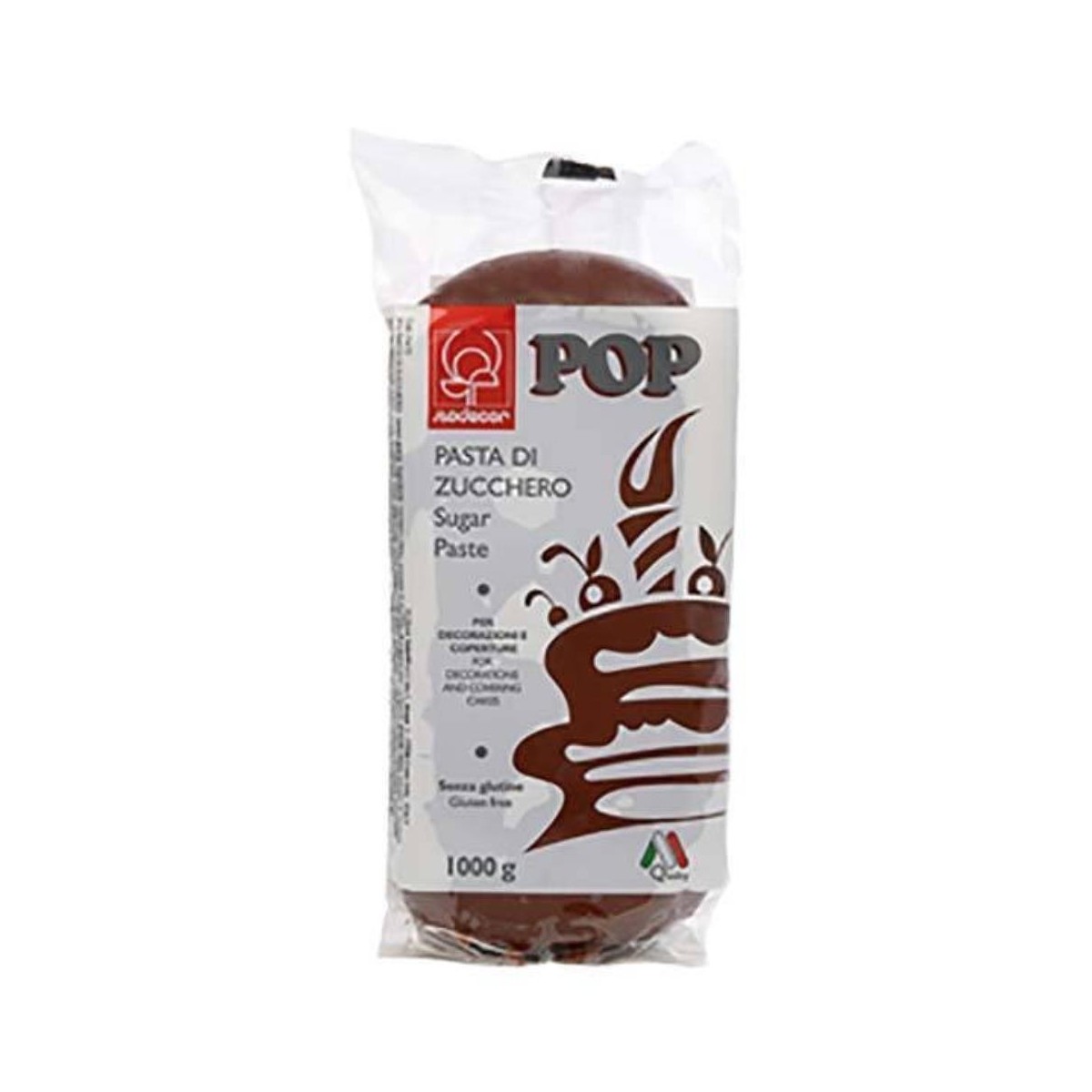 25499 PATE A SUCRE EN 1KG MODECOR POP MARRON