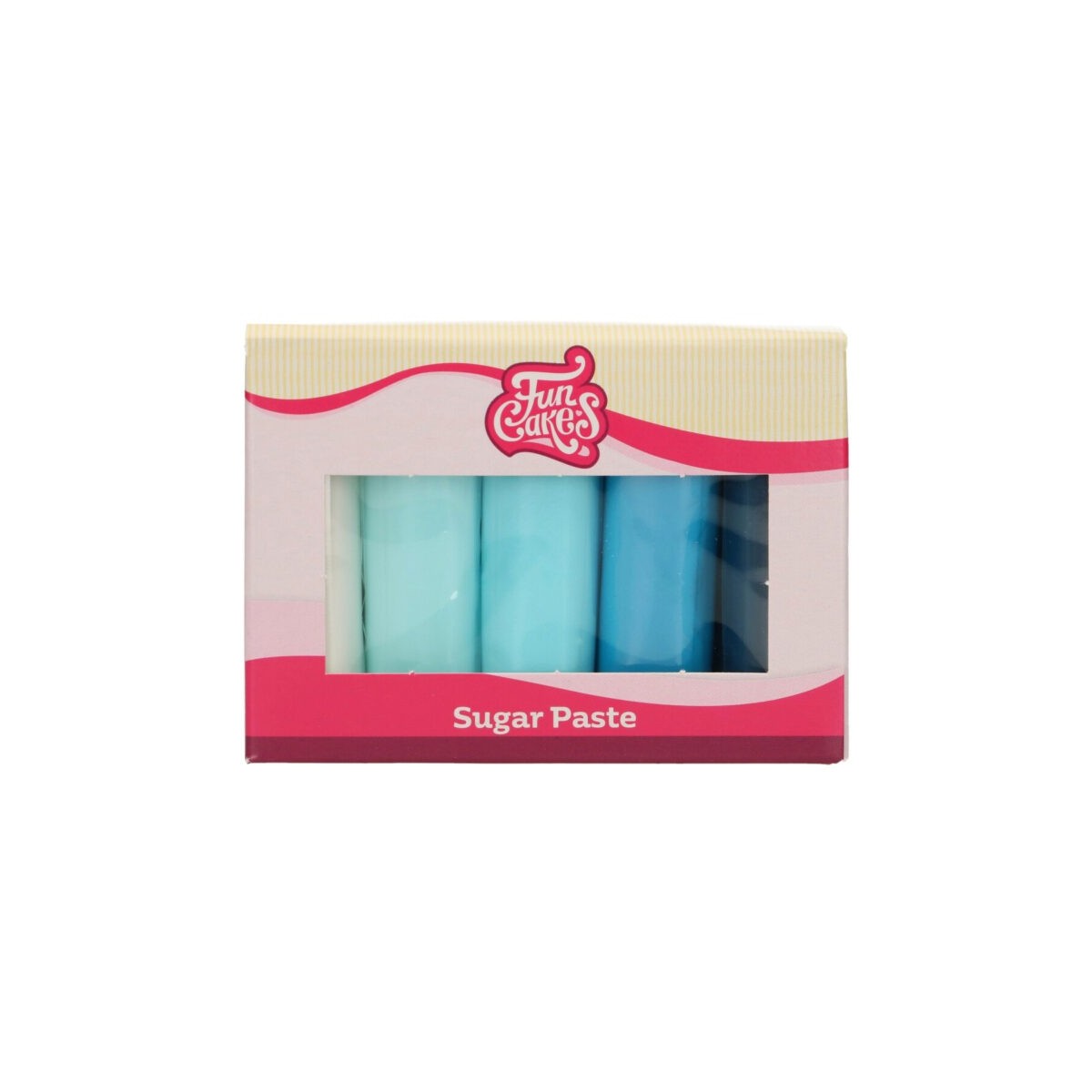 FUNCAKES PATE A SUCRE MULTIPACK PALETTE BLEU5X100GR