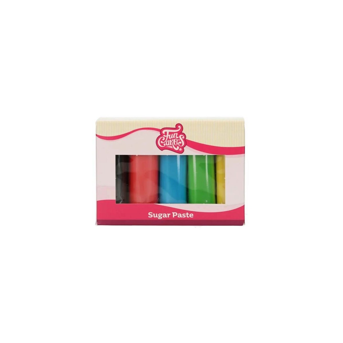 FUNCAKES PATE A SUCRE MULTIPACK PALETTE PRIMAIRE5X100GR