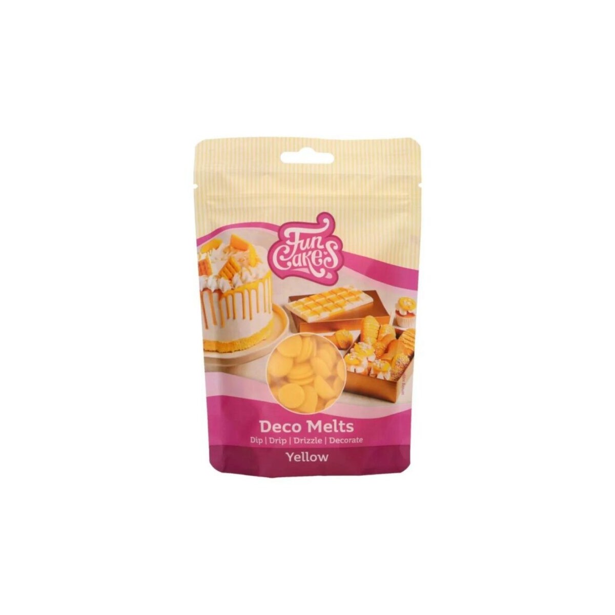 FunCakes Deco Melts  GEEL250GR ZAKJE