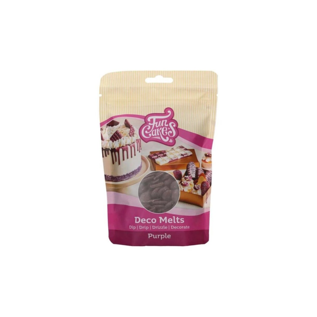 FunCakes Deco Melts paars250GR ZAKJE