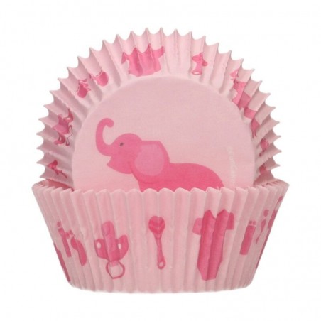FUNCAKES CUPCAKE BAKING CUP BABY GIRL48 PIECES  BLISTER