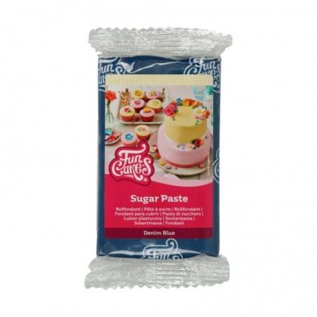 FUNCAKES PATE A SUCRE BLEU MARINE 250GR