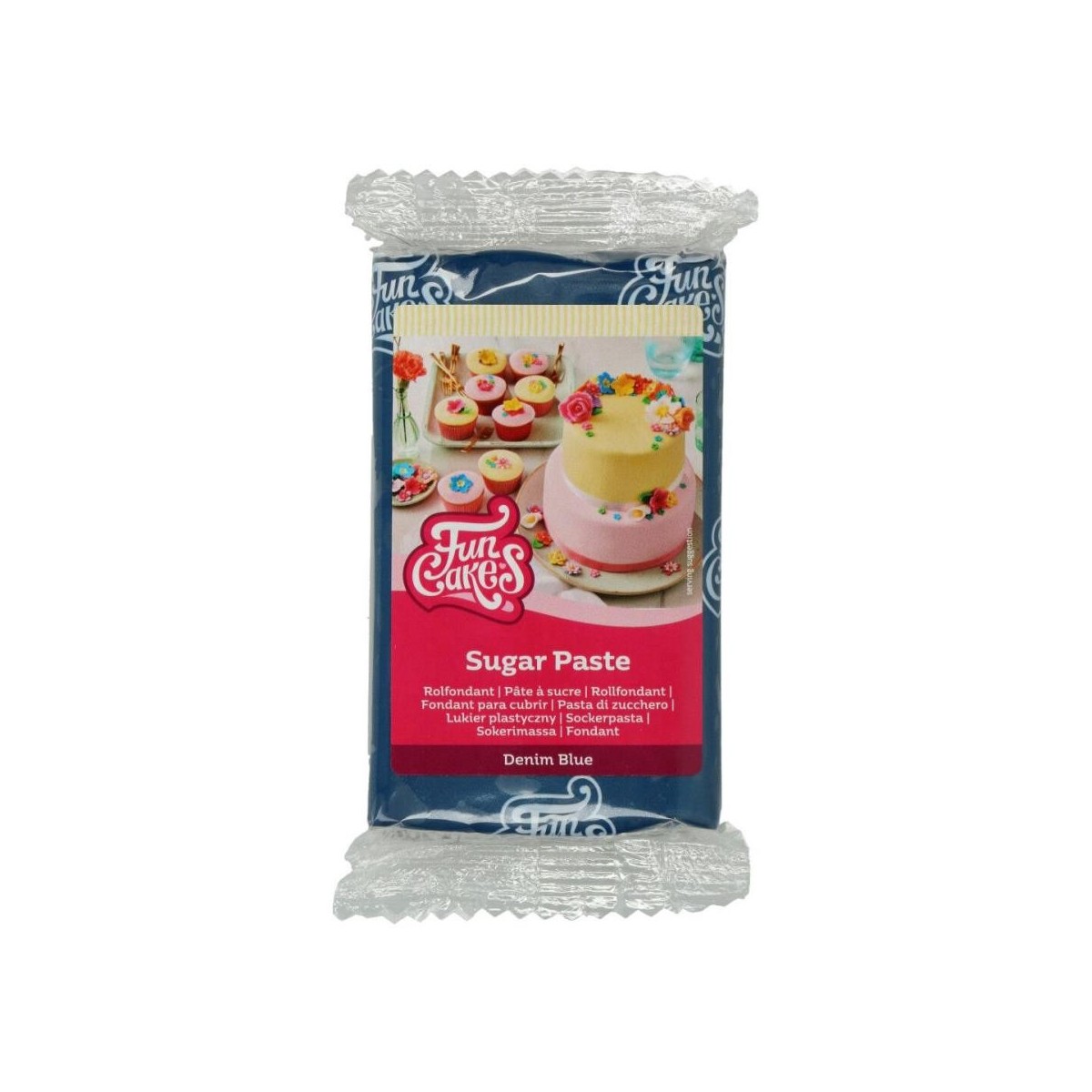 FUNCAKES PATE A SUCRE BLEU MARINE 250GR