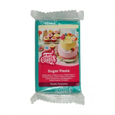 FUNCAKES PATE A SUCRE TURQUOISE 250GR