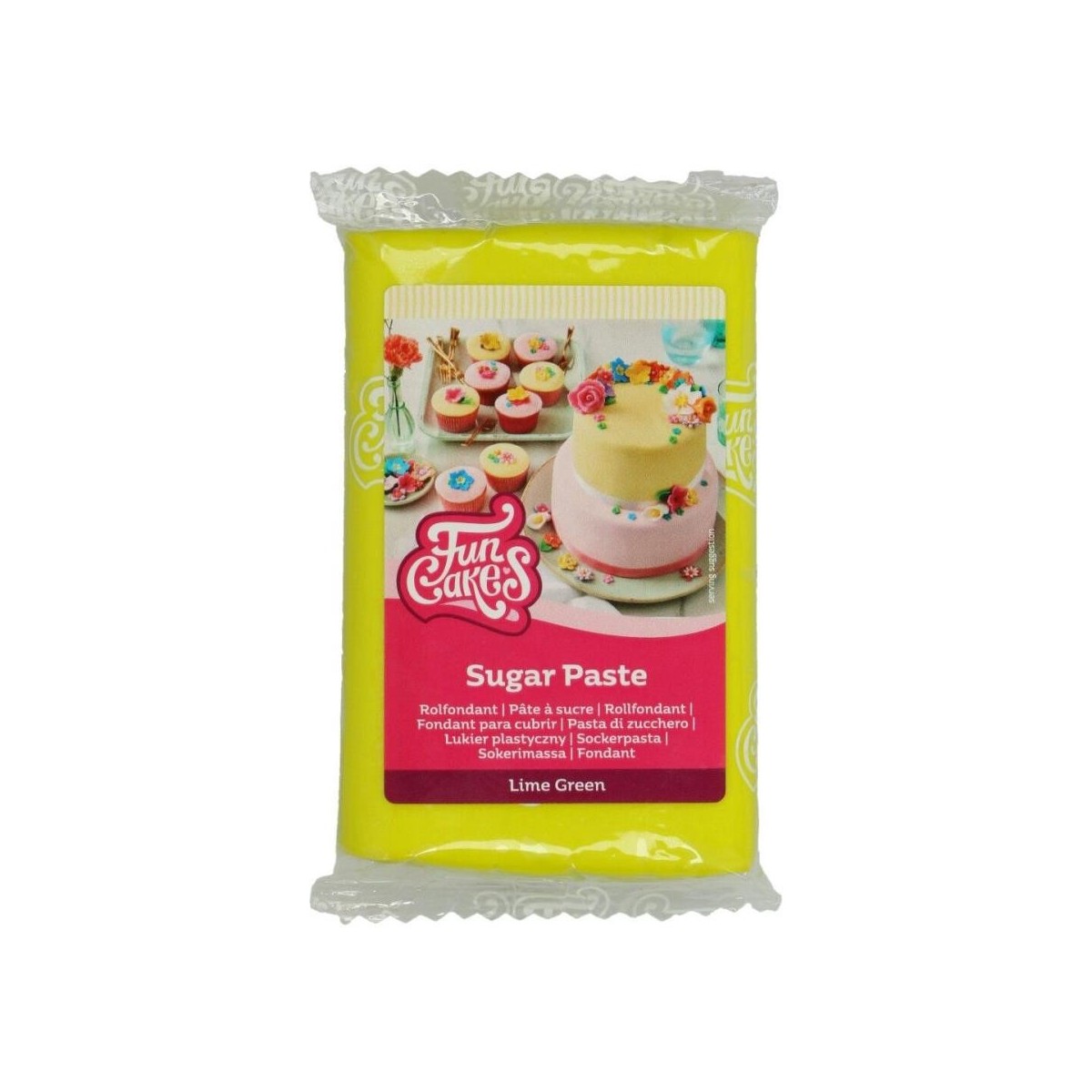 FUNCAKES PATE A SUCRE VERT LIME 250GR