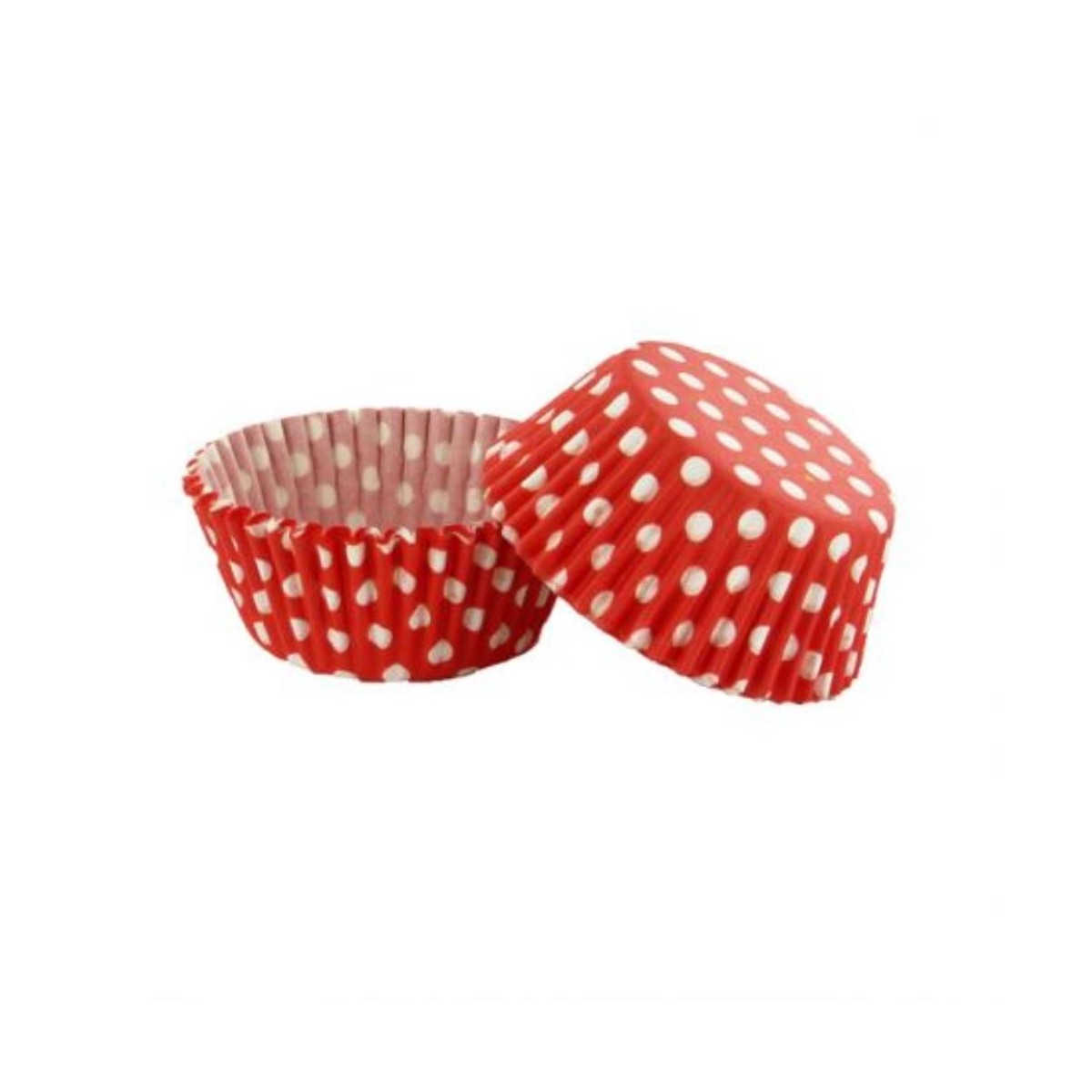 CAISSETTE CUPCAKE ROUGE POIDS BLANC 50 PCES