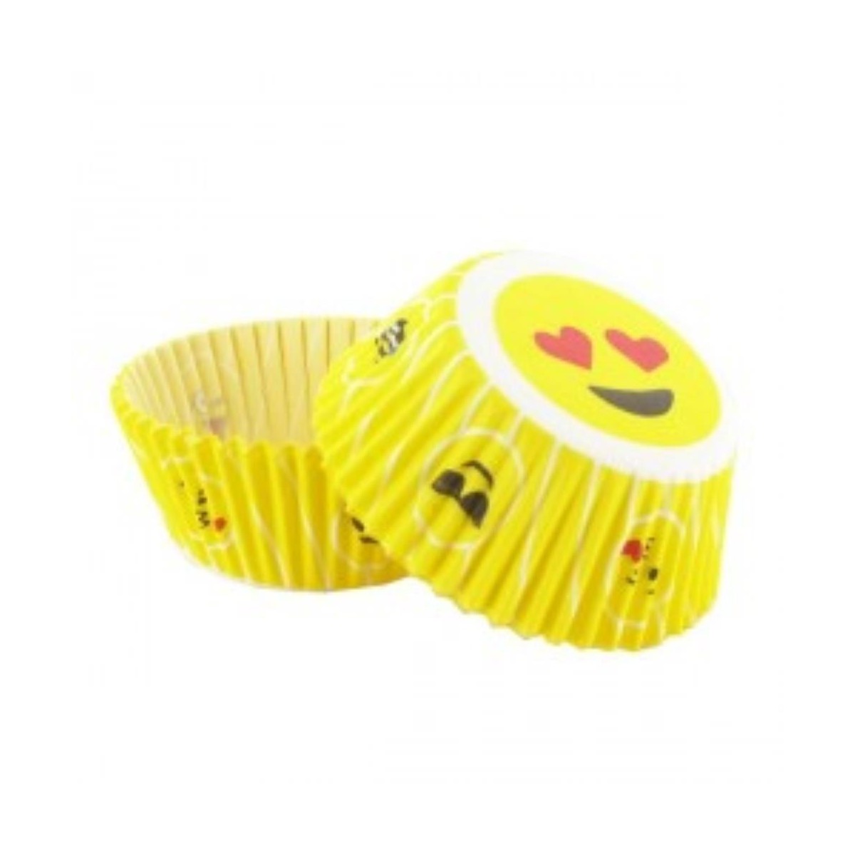 Cupcakevormpjes smiley / emoji50 stukken blister