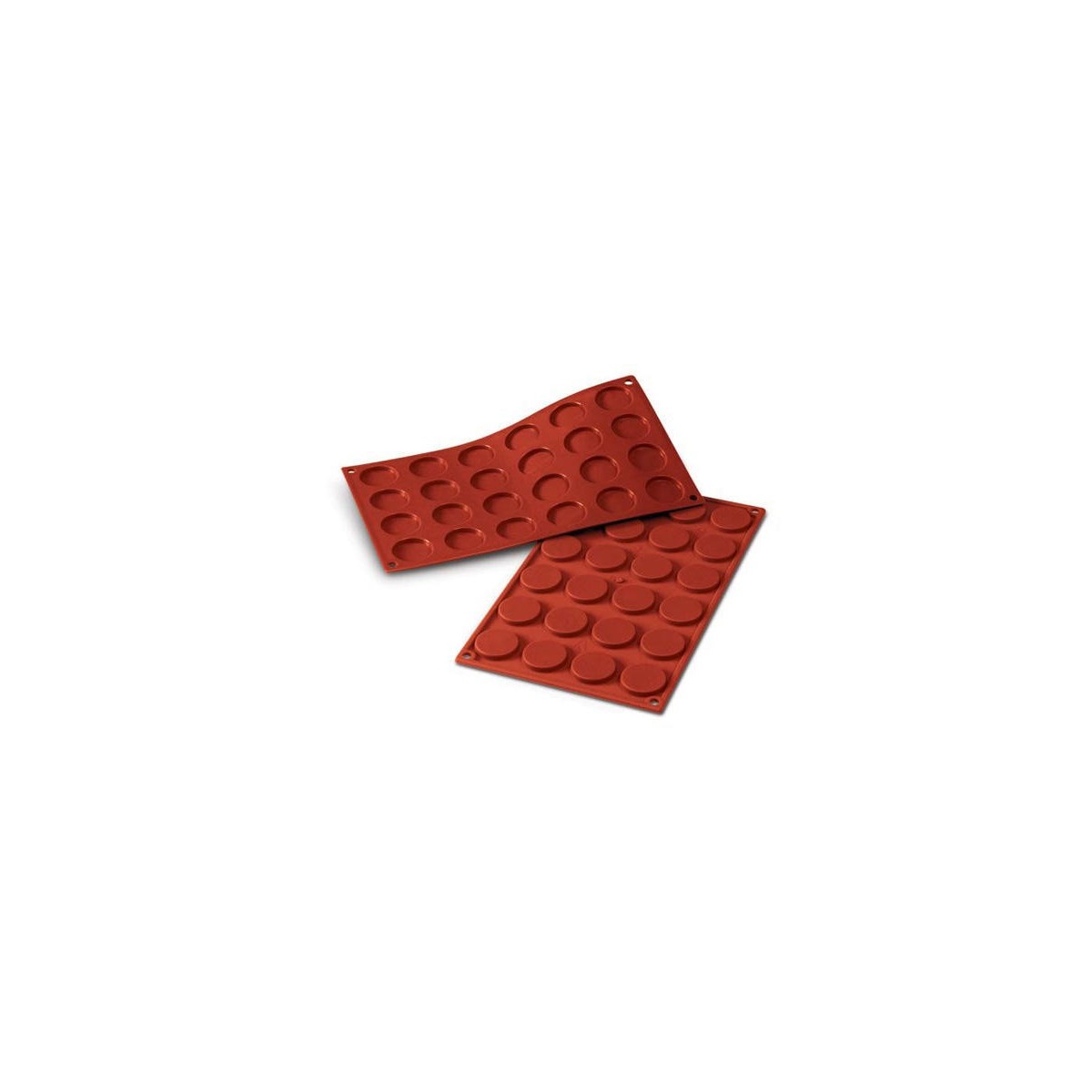 SILIKOMART SF030 MOULE 24 MINI FLORENTINES Ø3,5H0,5CM 5ML ML ANTI-ADHESIF GN1/3 -50° À 250°