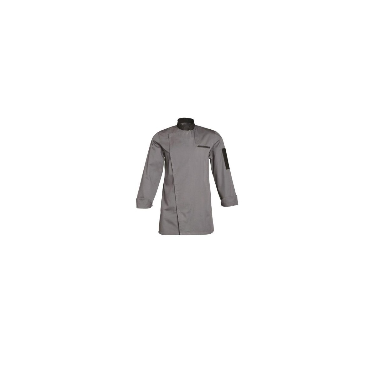 SNV VESTE FLORENT GRISE COL NOIR TAILLE 5 (56-58)  POLY/COTON 195GR MANCHES LONGUES