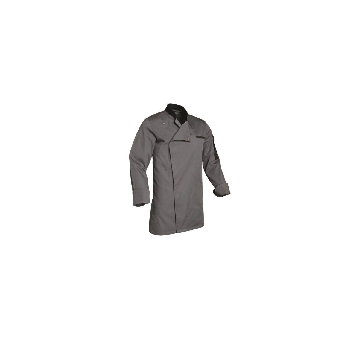 SNV VESTE FLORENT GRISE COL NOIR TAILLE 5 (56-58)  POLY/COTON 195GR MANCHES LONGUES