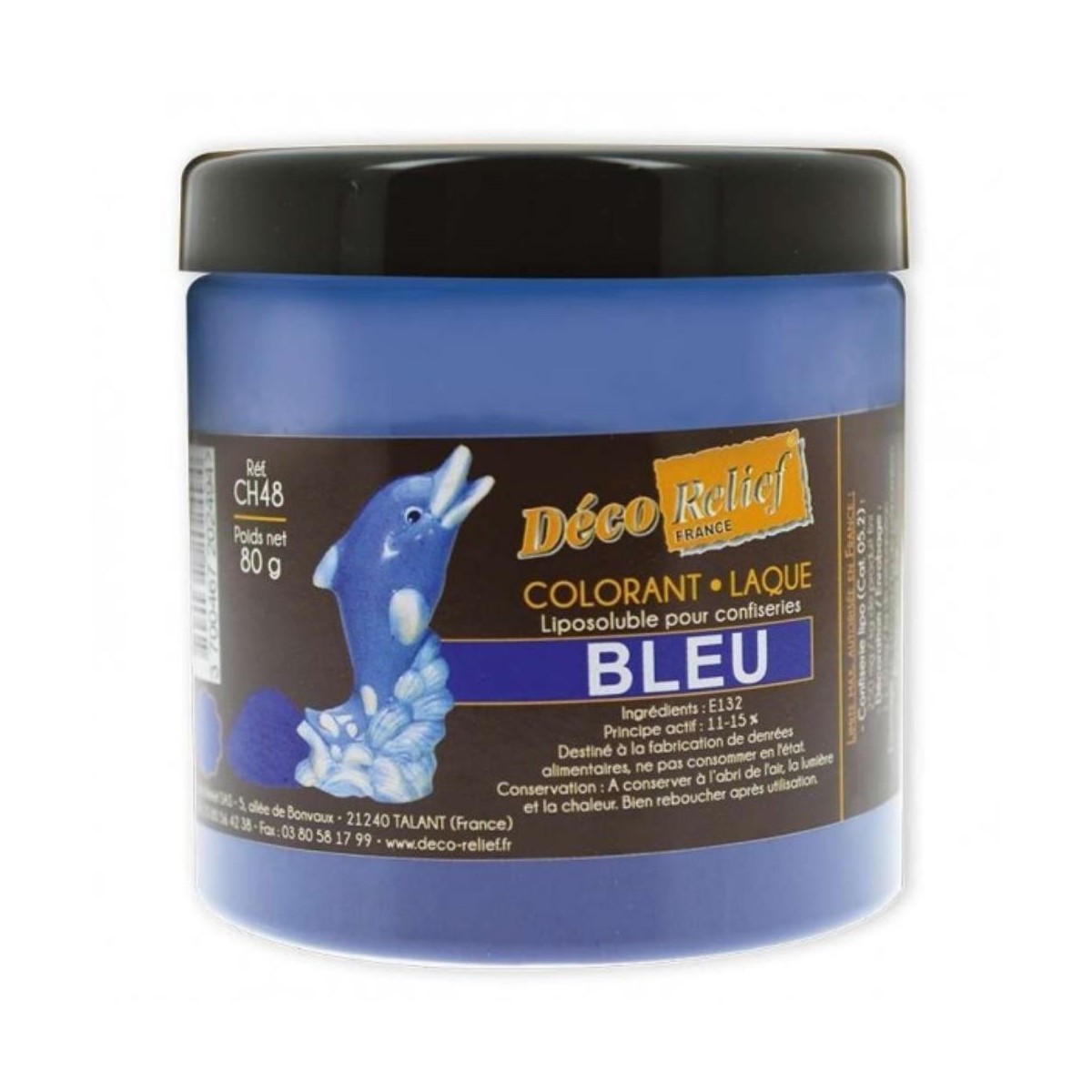 POWDER COLORANT FOR BLUE CHOCOLATE 80GR 