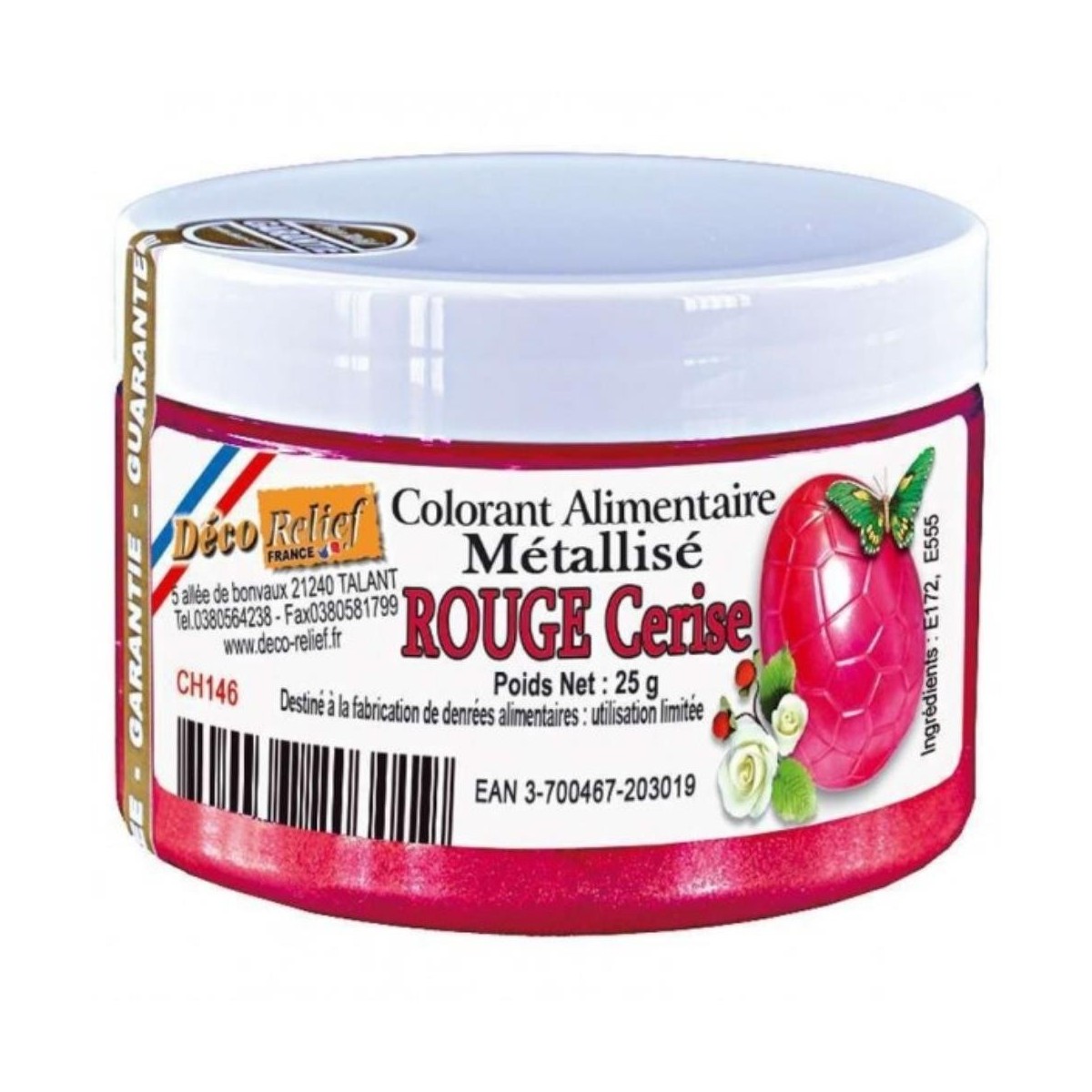 FOOD COLORING POWDER CHERRY RED 25GR