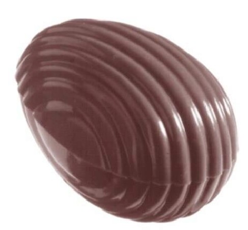 MOULE A CHOCOLAT OEUF RAYE 32 MM CW1053 4X8 -- 5GR