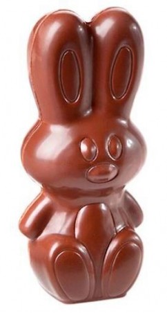 MOULE À CHOCOLAT LAPIN MODERNE 99,5 MM CW1739 1X4 -- 49GR