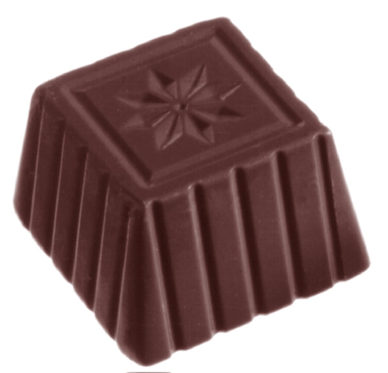 MOULE À CHOCOLAT ÉTOILE CARRÉE CW1059 3X8 -- 14GR