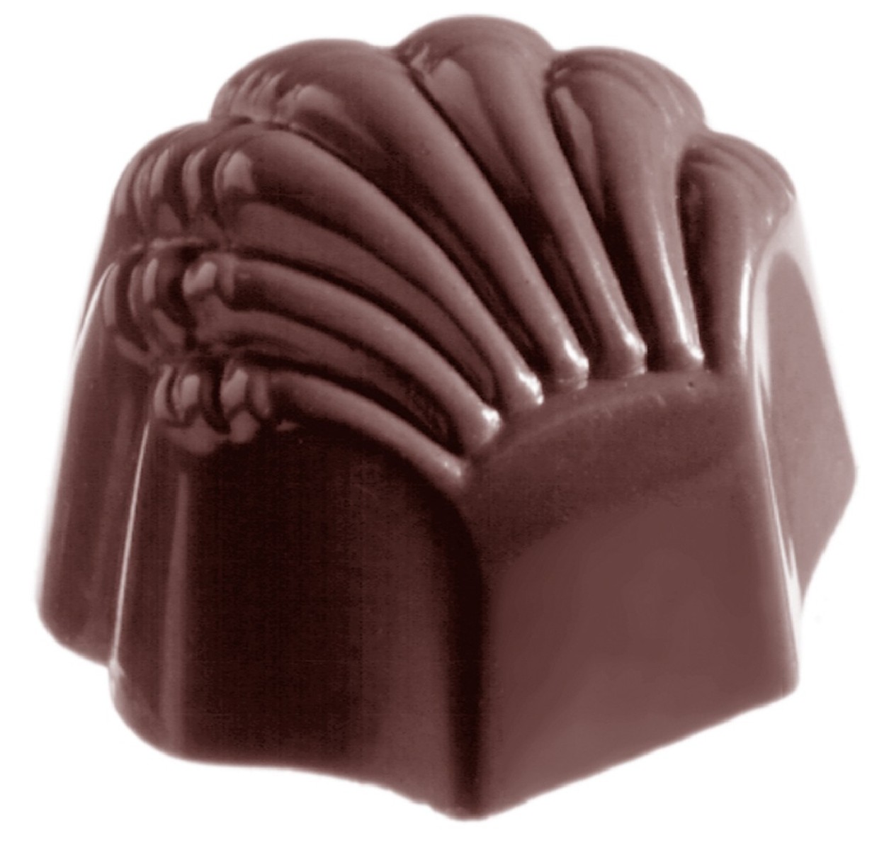 MOULE À CHOCOLAT COQUILLE HAUTE CW1070 3X8 -- 14GR