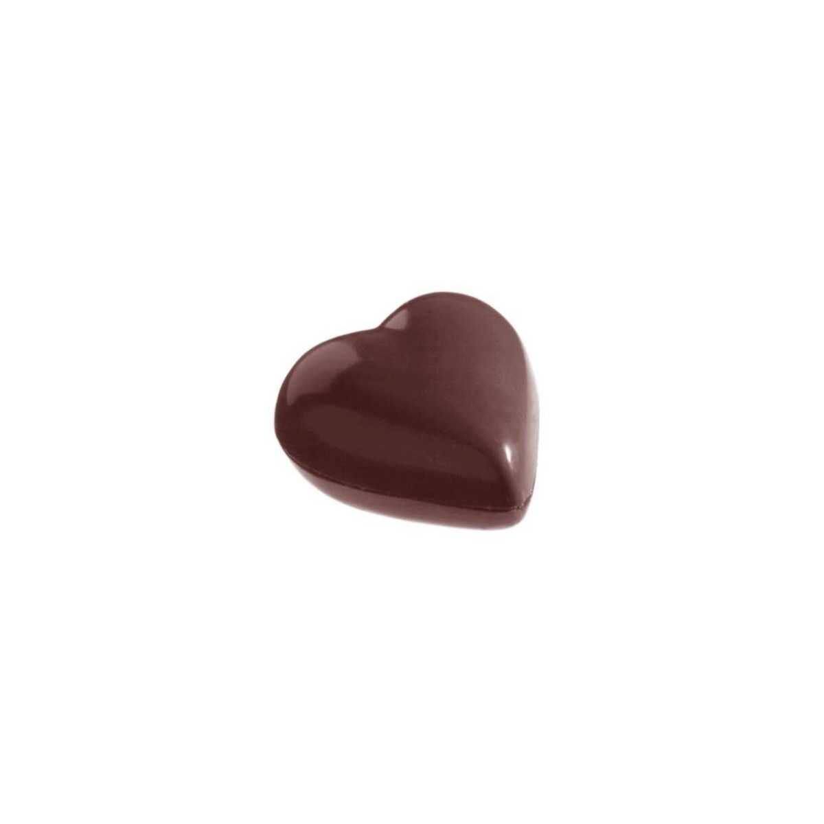 MOULE À CHOCOLAT COEUR LISSE CW1106 3X7 -- 7.5GR