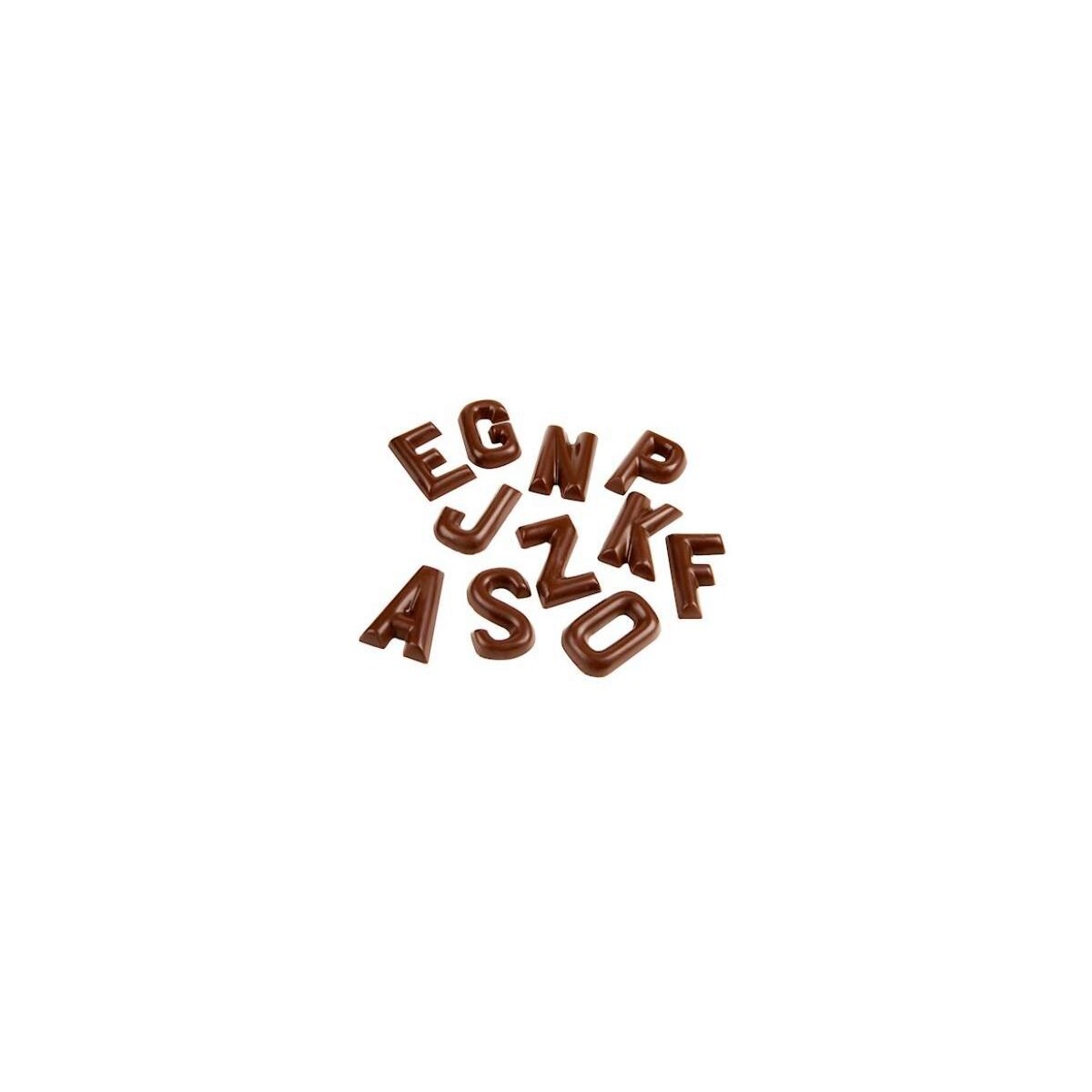 CHOCOLADEVORM LETTERS ALFABET A-Z 26 FIG. CW1426