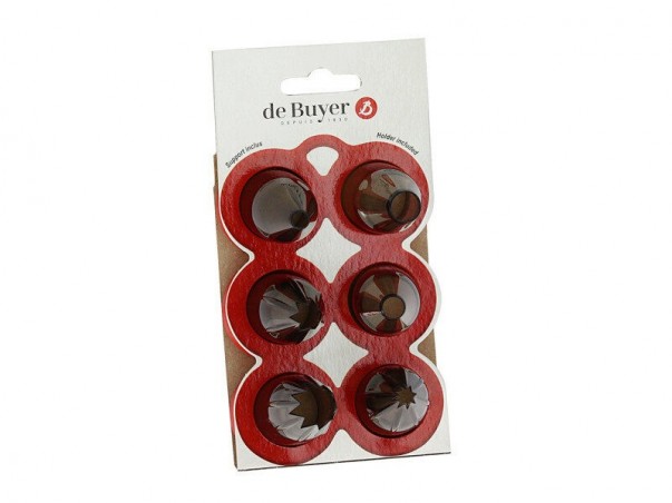 COFFRET CLASSIC 6 DOUILLES EN TRITAN AVEC SUPPORT3 DOUILLES UNIES + 3 DOUILLES CANNELEES