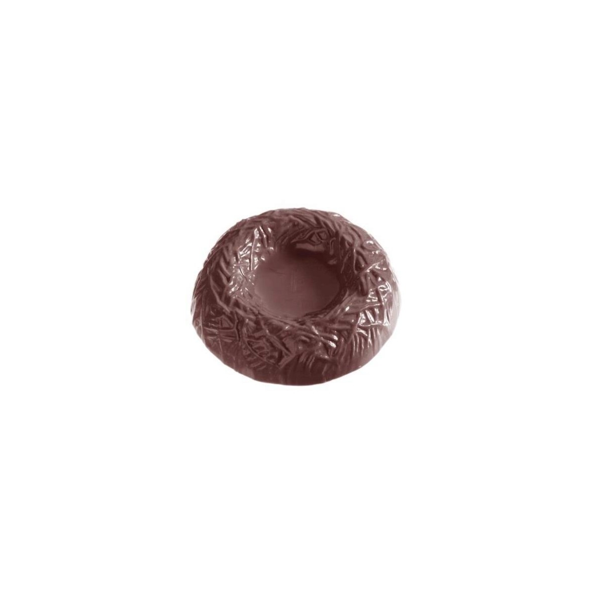 MOULE À CHOCOLAT GRAND NID D'OISEAU GRAND CW1136 85X85XHT20MM / 1X3 -- 88GR