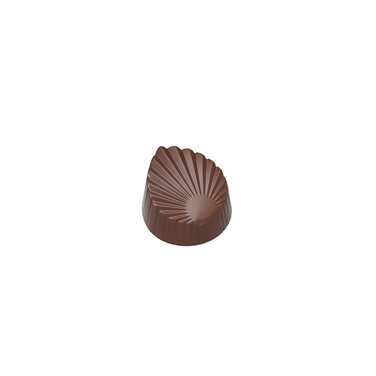 CHOCOLATE MOULD LEAF PLEATED CW198813.5X27.5CM 3X712GR