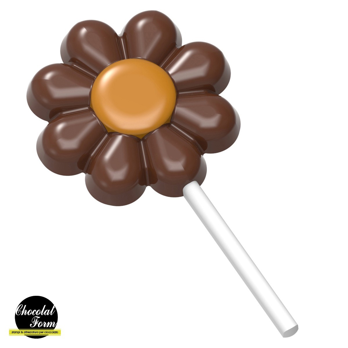 MOULE À CHOCOLAT SUCETTE FLEUR CF0241 13.5X27.5CM  1X4 22GR