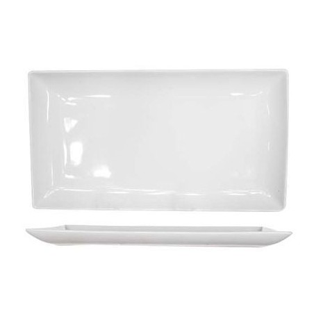 C&T ESSENTIALS ASSIETTE RECT BLANCHE 33X18CM