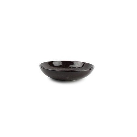 BONBISTRO HAZY BLACK ASSIETTE CREUSE 19CM HT4CM