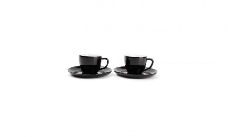 YONG NOLA SET 2 TASSES MOKA NOIR 9CL + S/TASSE