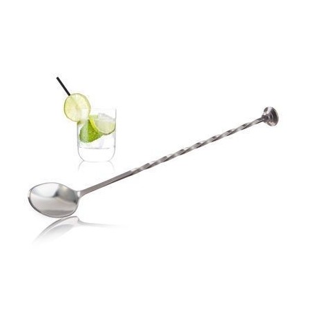 VACU VIN CUILLERE COCKTAIL 27CM INOX TORSADEE