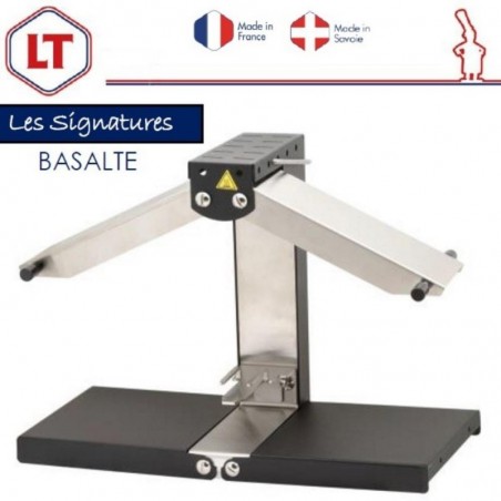 LA BREZIERE"BASALTE" RACLETTE 2 RAMPES 1/4 ROUE 900 WATTS - INOX/ACIER PEINT