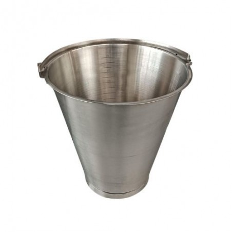 15L STAINLESS STEEL BUCKET 35X33.5CM REINFORCED BOTTOM ON/ORDER