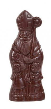 SINT NIKLAAS DONKERE CHOCOLADE 10CM 40 X 30G