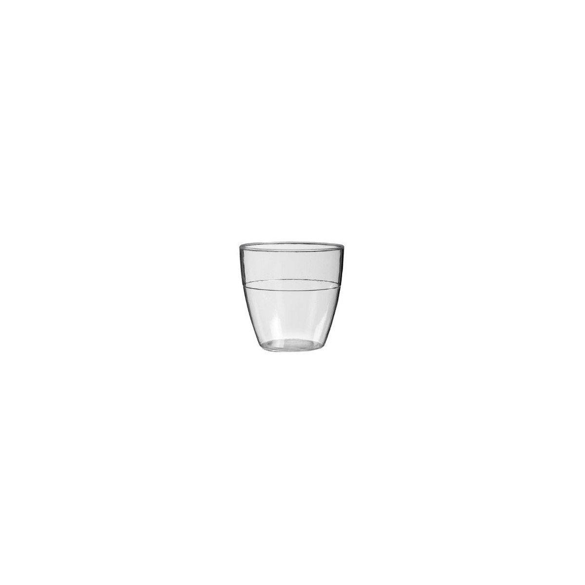 VERRINE CANTINE EN PLASTIQUE TRANSPARENT 80ML H5,4CM Ø5,4CM 100PCS