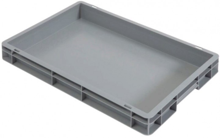 FULL EURONORM TRAY 60X40XH7,3CM GREY BUDGET LINE