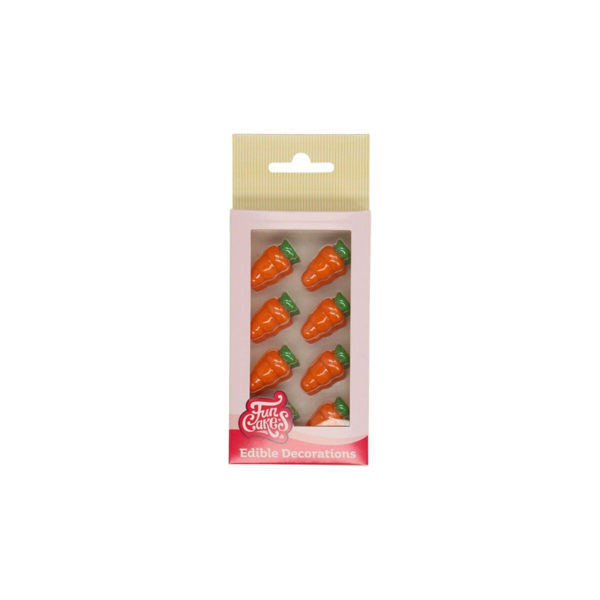 FUNCAKES CARROT  25MM IN CHOCOLATE 24 PIECES