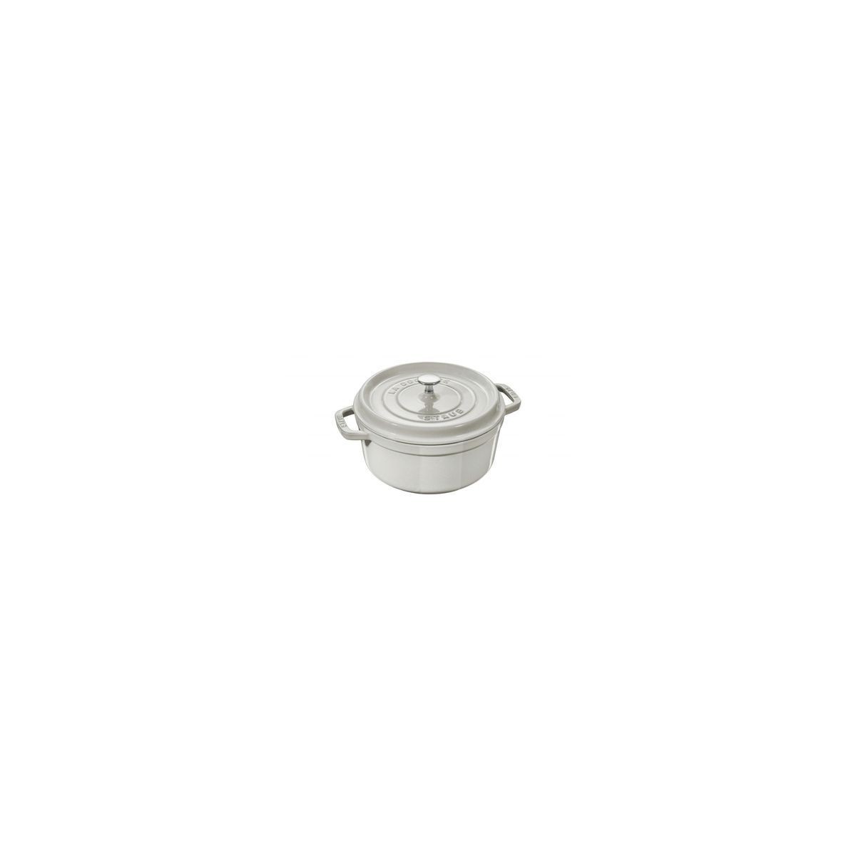 STAUB COCOTTE RONDE TRUFFE BLANCHE 28CM  6.70L