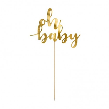 CAKE TOPPER OH BABY GOUD HT 25CM  
