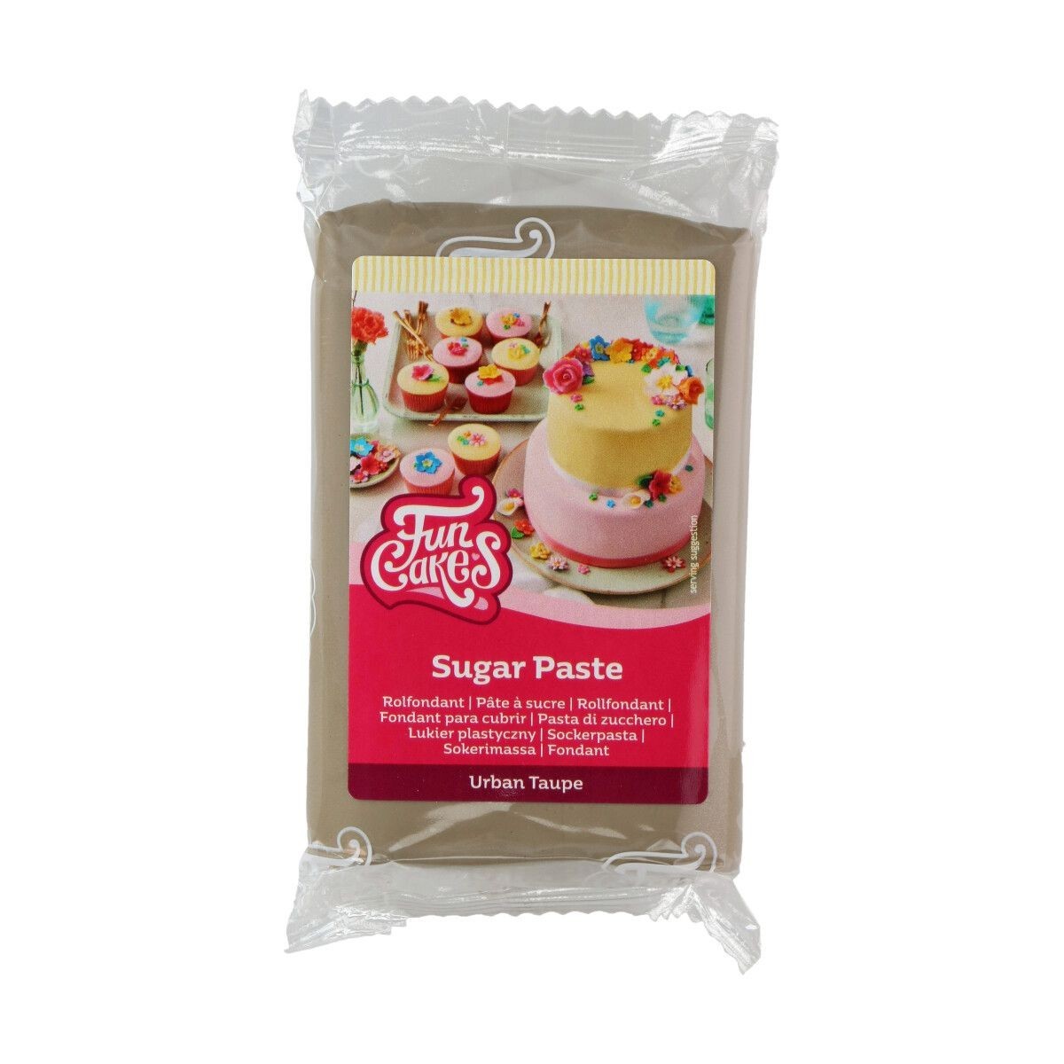 FUNCAKES SUGAR PASTE URBAN TAUPE 250GR