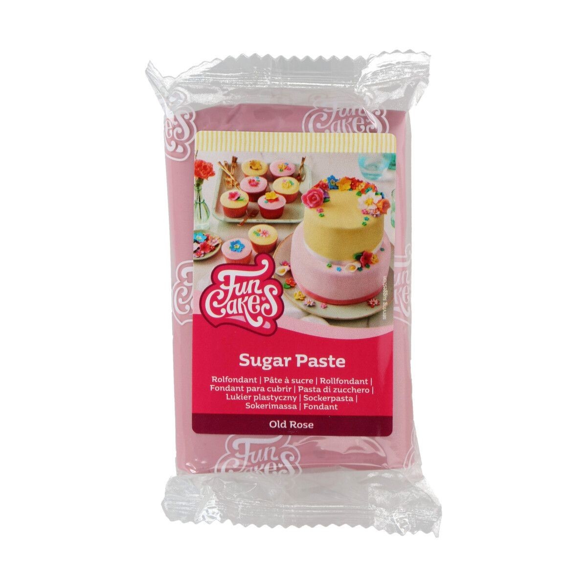 FUNCAKES OLD PINK SUGAR PASTE 250GR