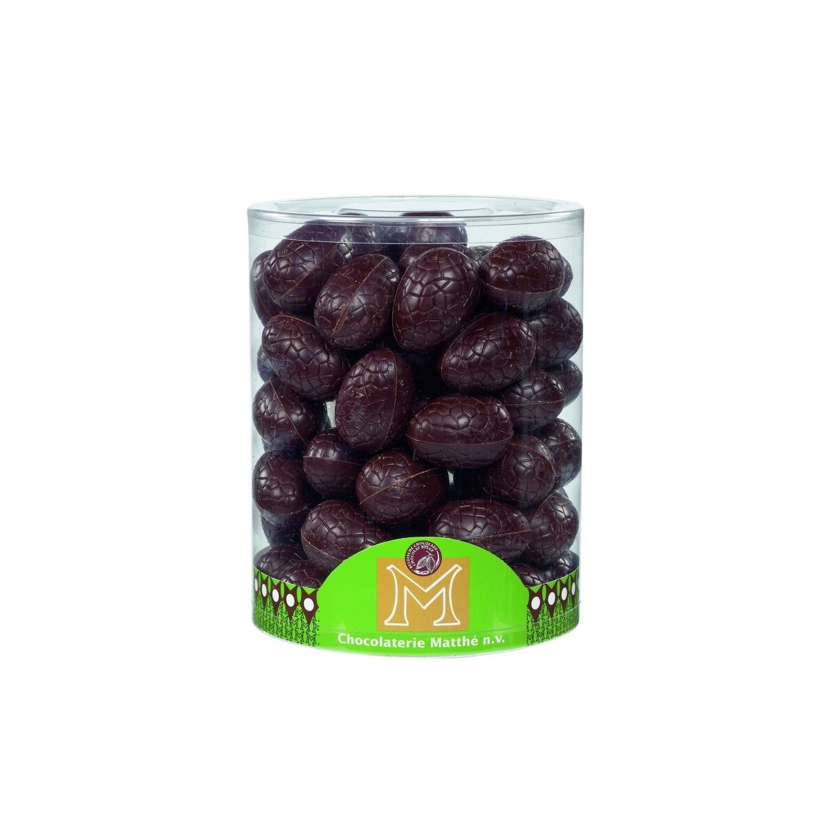 CREUX OEUF CHOCOLAT NOIR EN TUBO 6CM 52 X 18GR